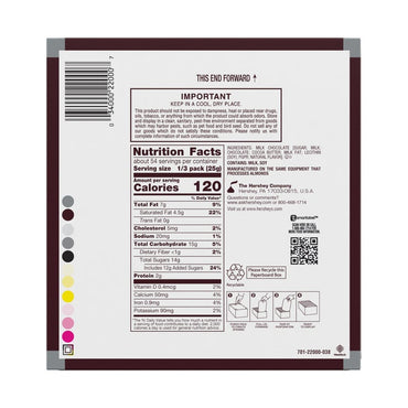Hershey's King Size Milk Chocolate Bars, 2.6 oz, 18-count