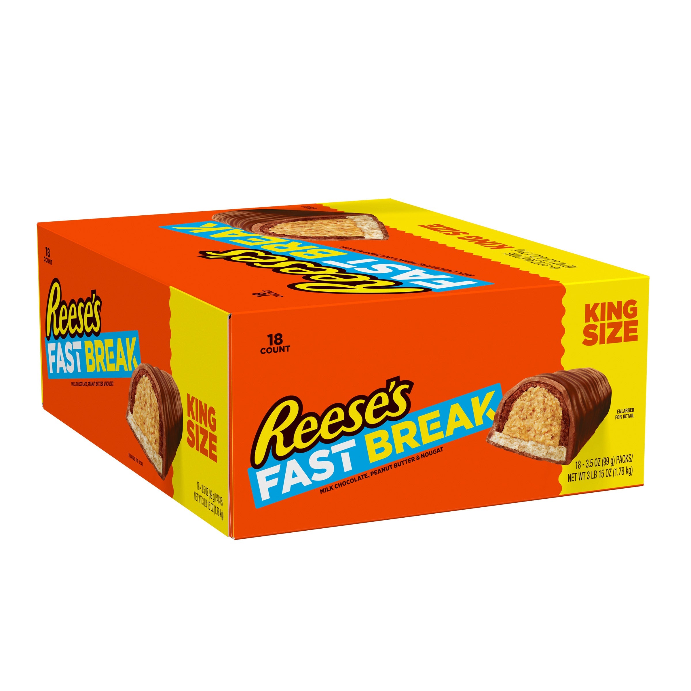 Reese's Fast Break, King Size, 3.5 oz 18-count