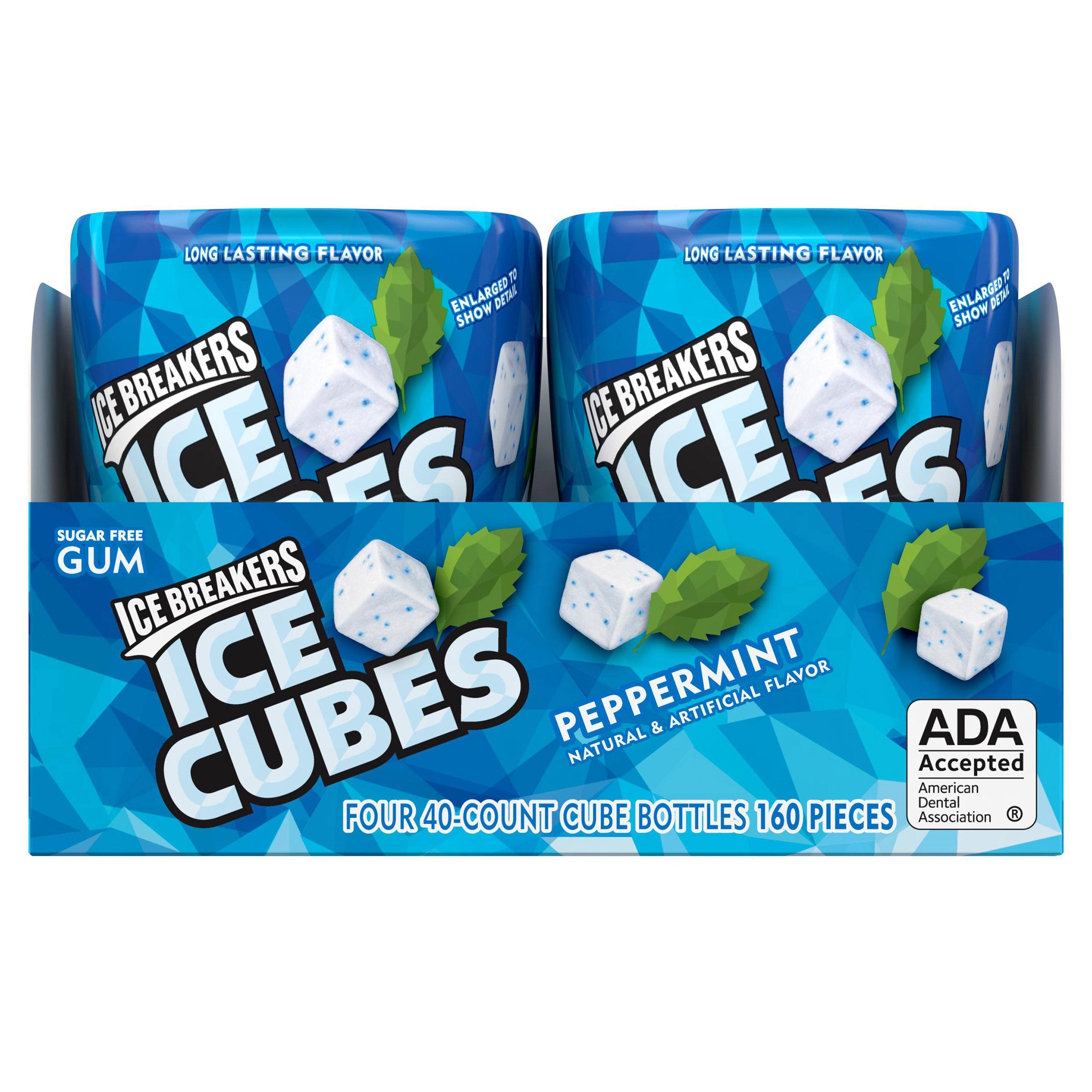 Ice Breakers Cube Peppermint Gum, 40 pieces, 4-count