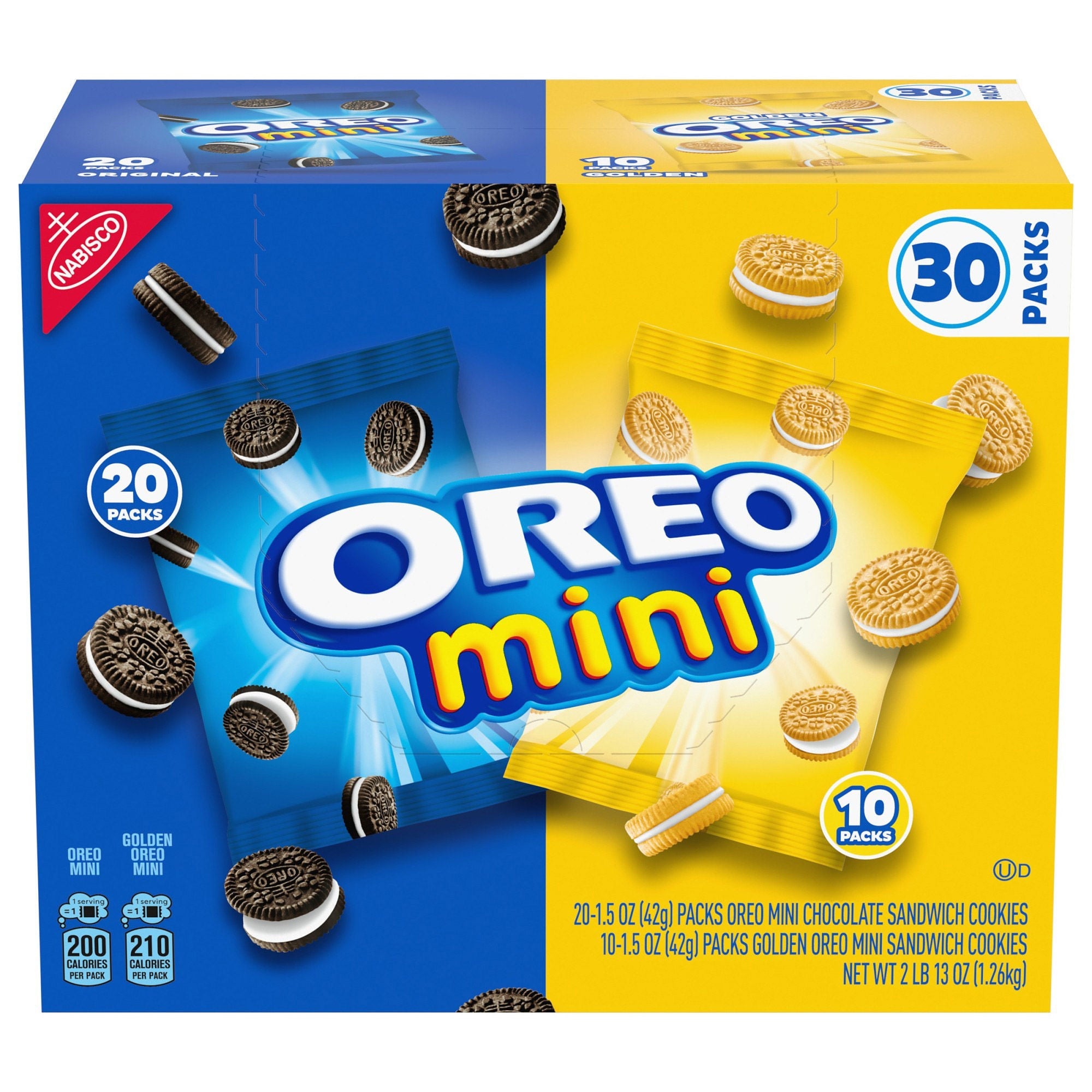 Oreo Mini Sandwich Cookies, Variety Pack, 1.5 oz, 30-count