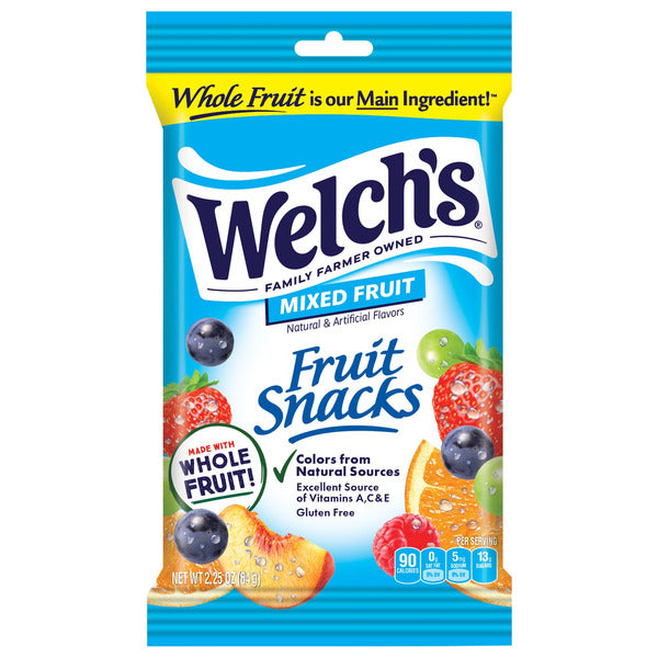 Welch's Fruit Snacks, Variety Pack, 2.25 oz, 20 ct