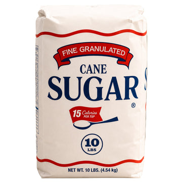 Cane Sugar, Fine Granulated, 10 lbs