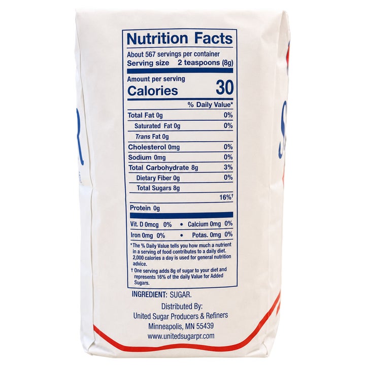 Cane Sugar, Fine Granulated, 10 lbs
