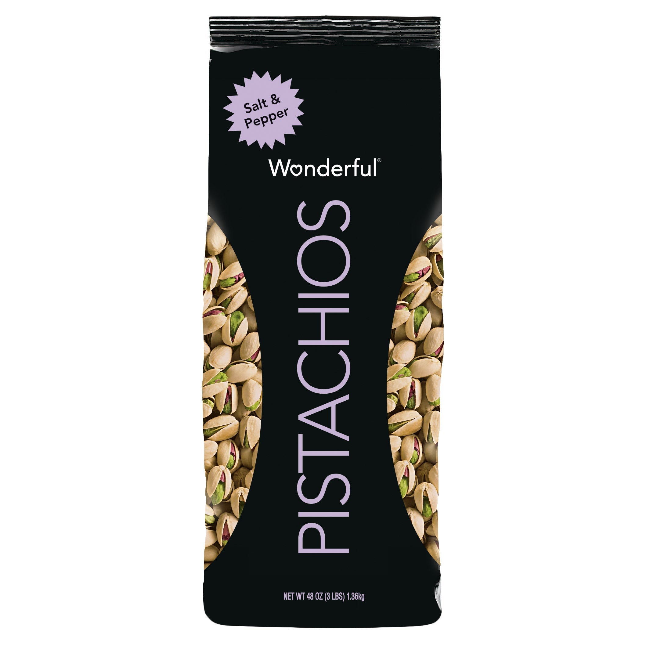 Wonderful Pistachios, Salt & Pepper, 3 lbs