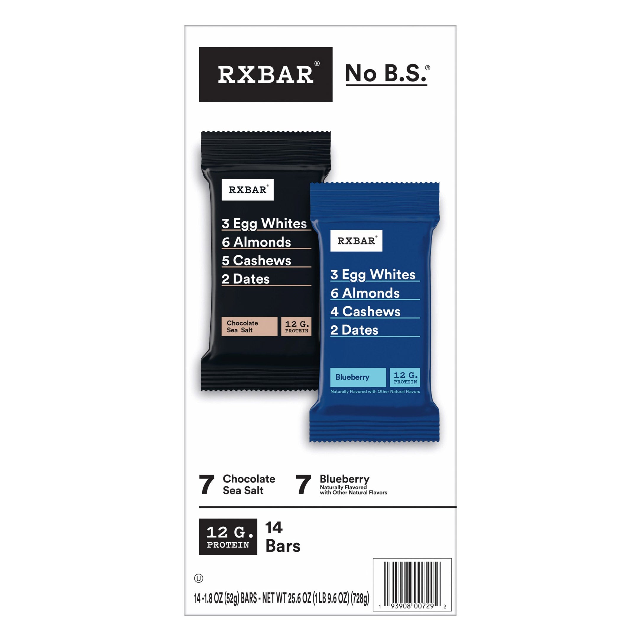 RXBAR Protein Bars, Variety Pack, 14-count