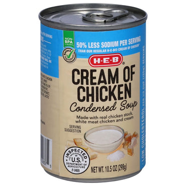H-E-B Reduced Sodium Cream of Chicken Condensed Soup