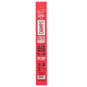 Chomps Original Beef Sticks, Mild, 1.15 oz, 12 ct