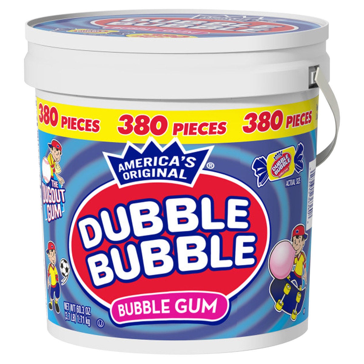 Dubble Bubble Gum, 380-count
