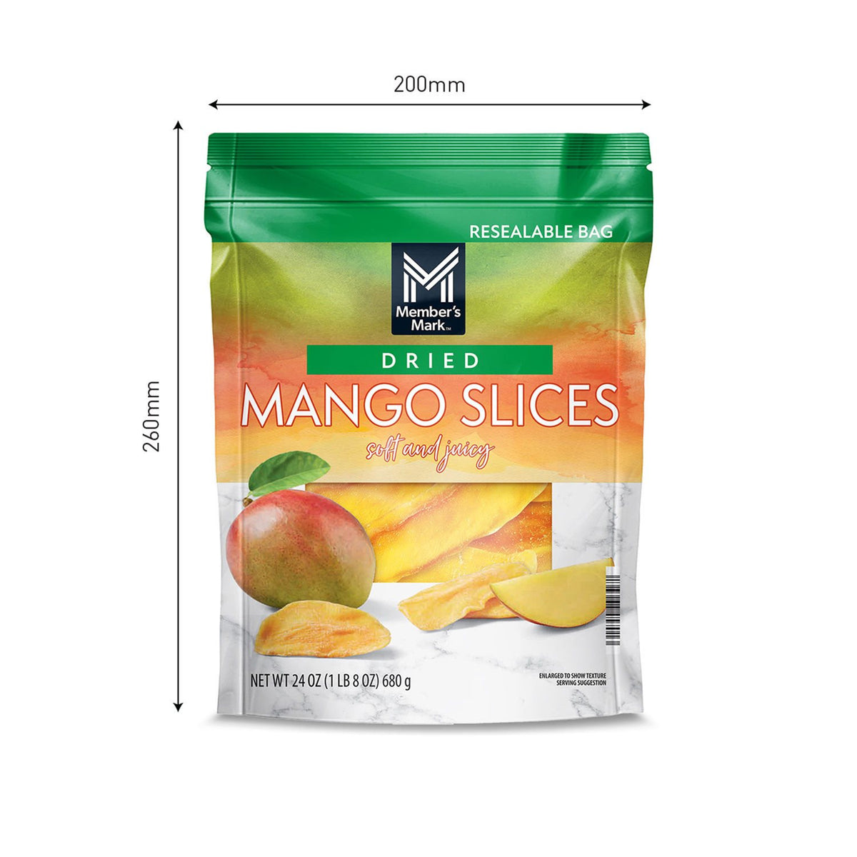 Member's Mark Dried Mango, 24 oz.