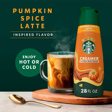Starbucks Pumpkin Spice Latte Liquid Coffee Creamer, 28 fl oz Bottle