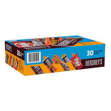 Hershey's Chocolate Candy Bars, Full Size, Variety Pack, 30 ct