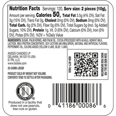 Andes Mints, Creme de Menthe, 240-count
