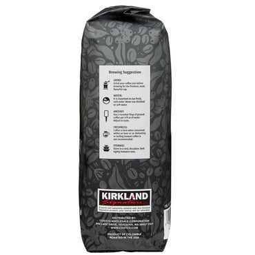 Kirkland Signature Colombian Supremo Coffee, Whole Bean, 3 lbs