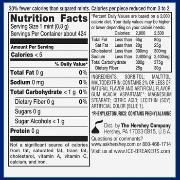 Ice Breakers Mints, Cool Mint, 1.5 oz, 8-count