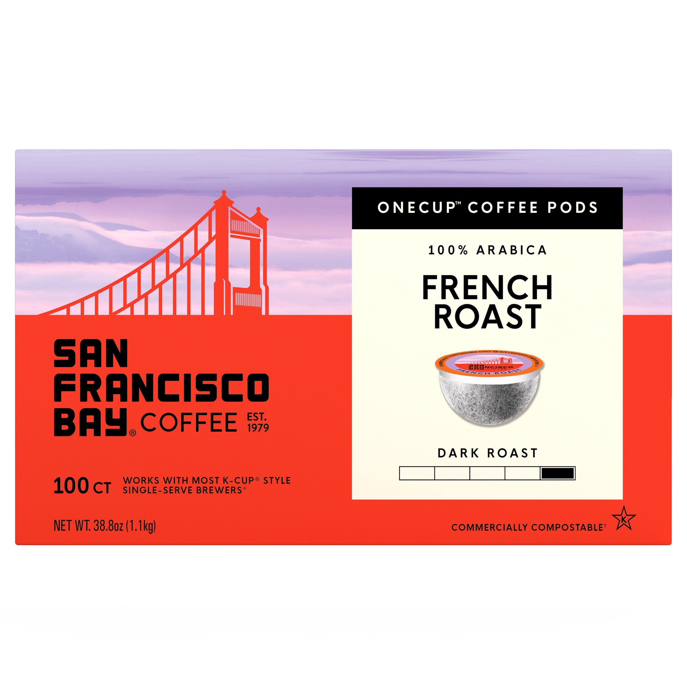 San Francisco Bay Coffee French Roast OneCup, 100-count