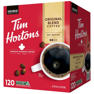 Tim Hortons Coffee Original Blend K-Cup Pod, 120-count