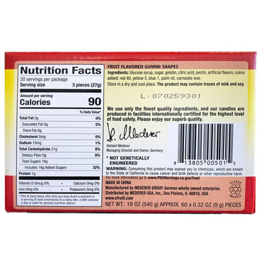 E.Frutti Gummi Mini Burger, 60-count