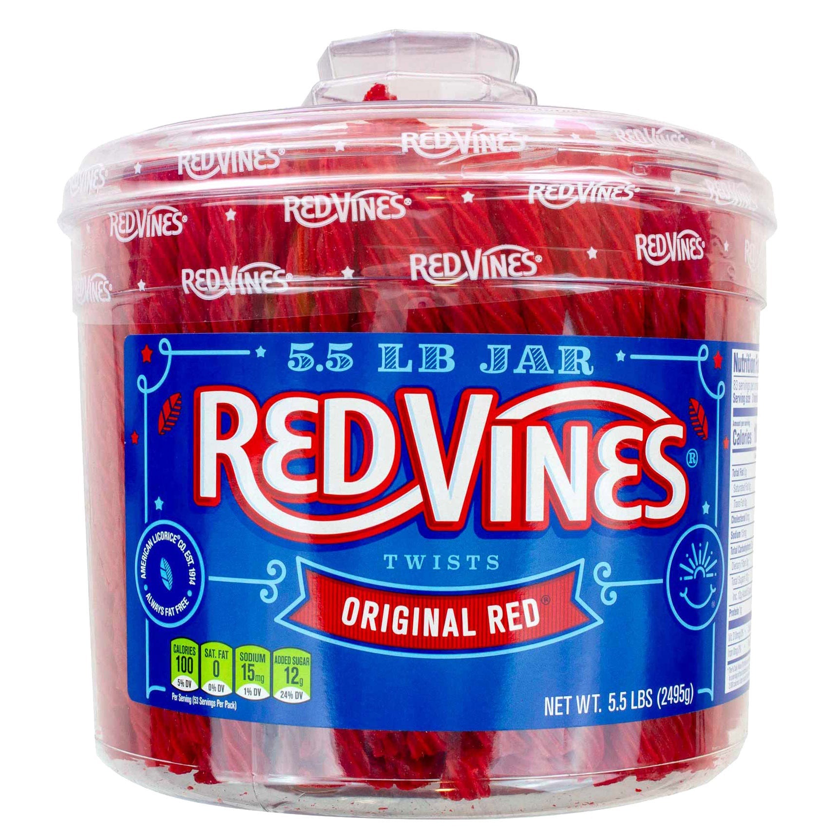Red Vines Twists, Original Red, 5.5 lbs