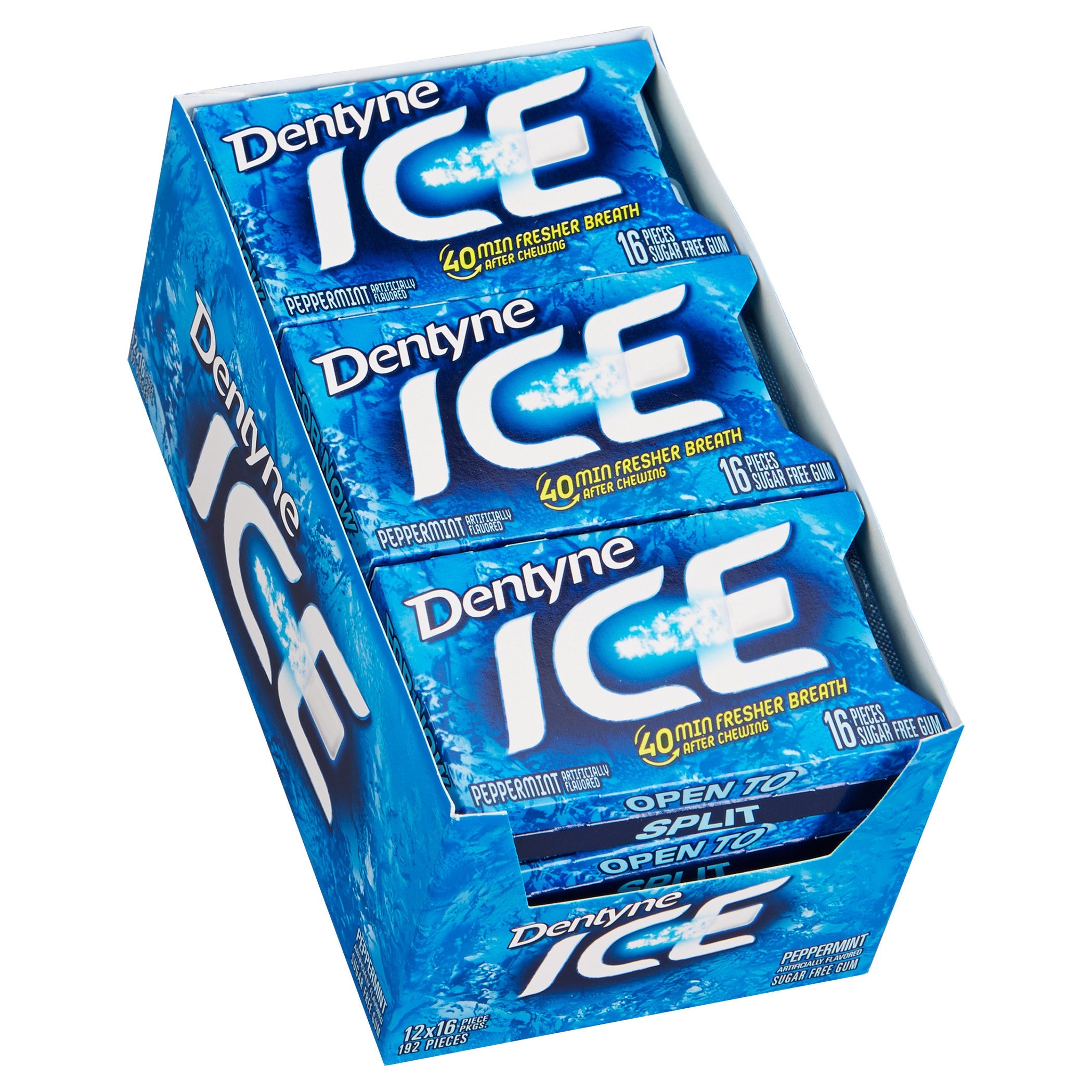 Dentyne Ice Sugar Free Gum, Peppermint, 12-count