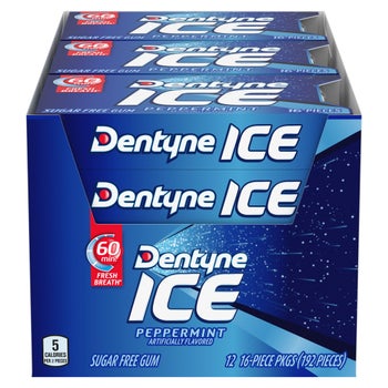 Dentyne Ice Sugar Free Gum, Peppermint, 12-count