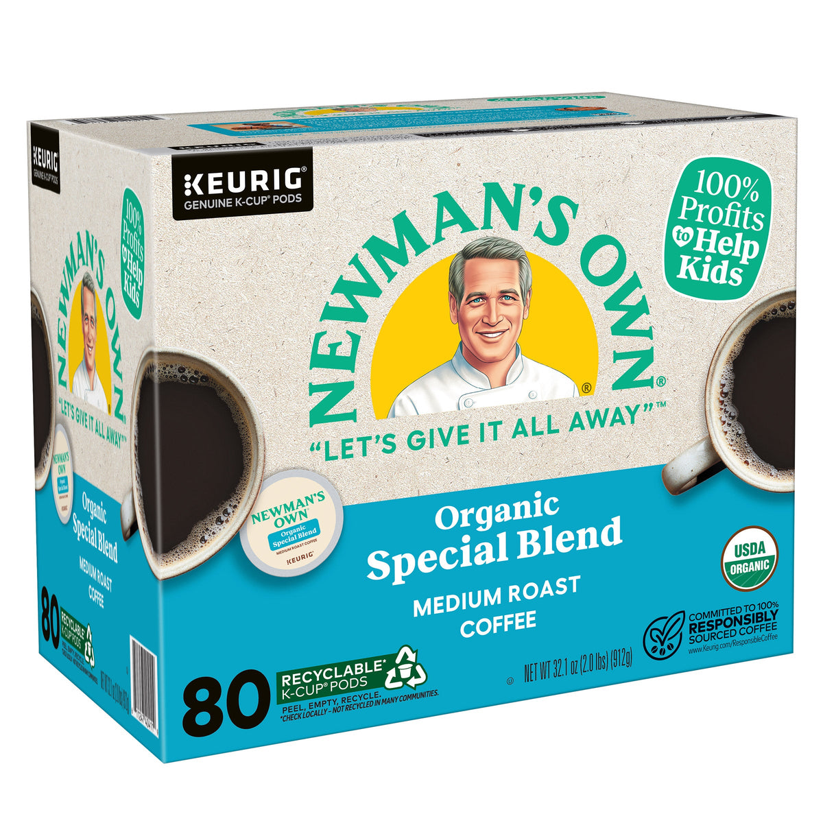 Newman's Own Organics Special Blend K-Cup Pods, 80 Count – view 2