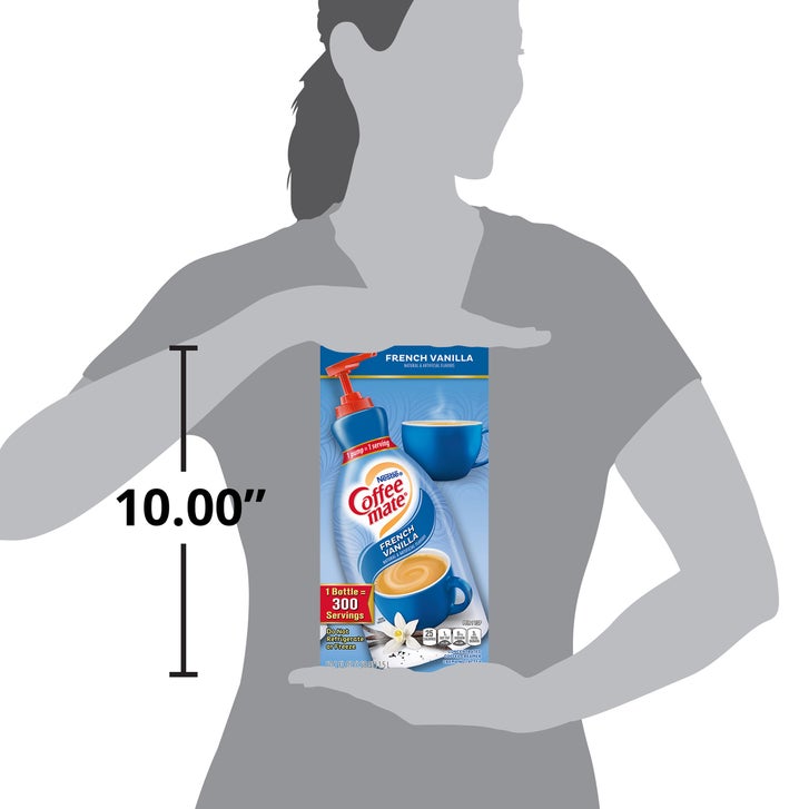 Nestlé Coffee-mate Coffee Creamer, French Vanilla, Pump Bottle, 50.7 fl oz