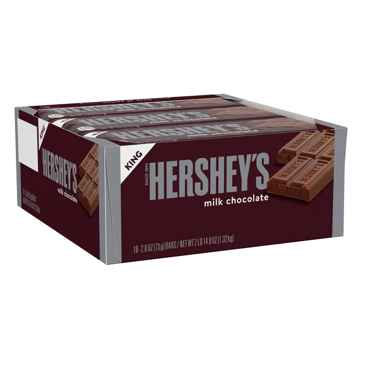 Hershey's King Size Milk Chocolate Bars, 2.6 oz, 18-count
