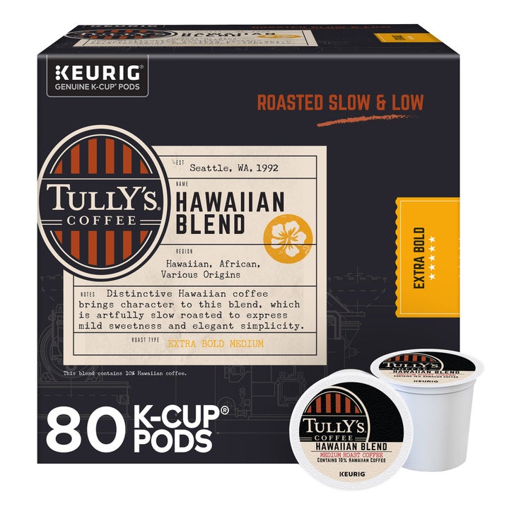 Tully's Coffee Hawaiian Blend K-Cups Pods, 80-count