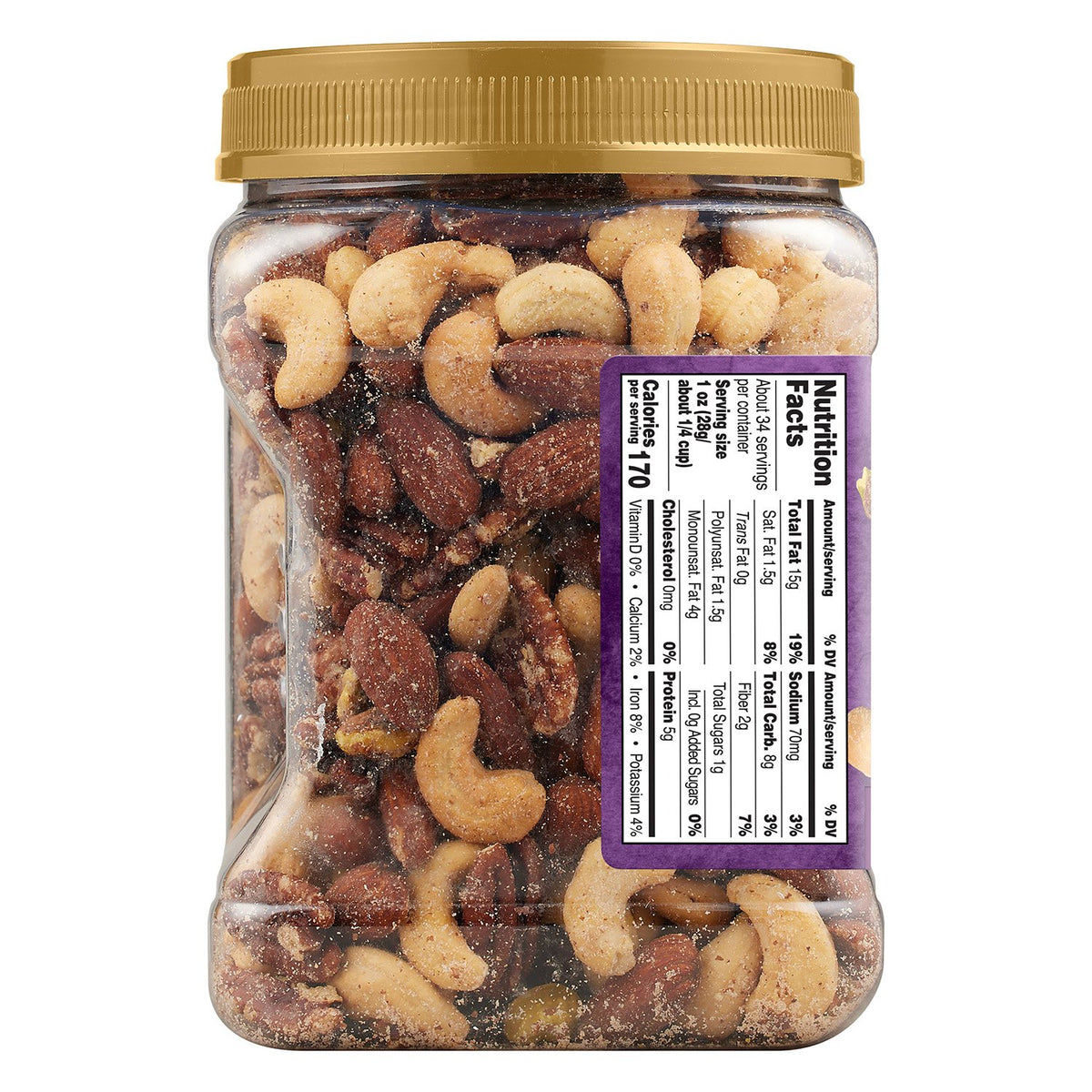 Member's Mark Deluxe Mixed Nuts with Sea Salt, 34 oz.