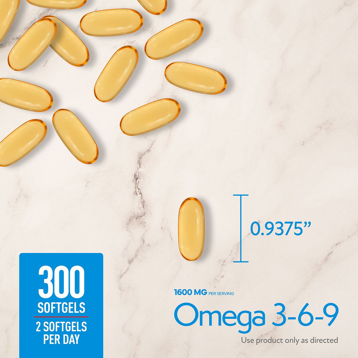 Member's Mark Omega 3-6-9 with Sustainably Sourced Tuna Oil Softgels, 300 ct.