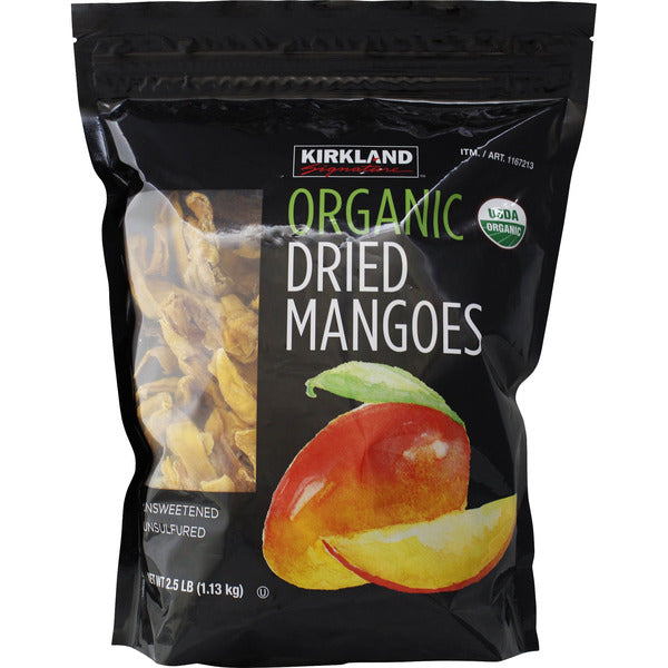 Kirkland Signature Organic Dried Mangoes, 2.5 lbs