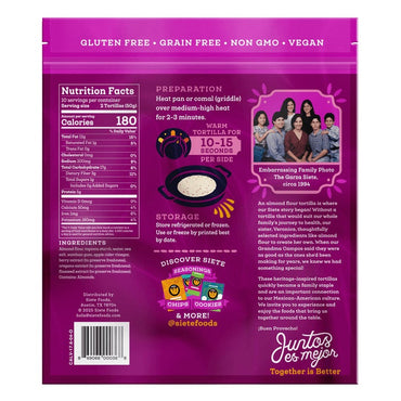 Siete Almond Flour Tortilla, 20-count