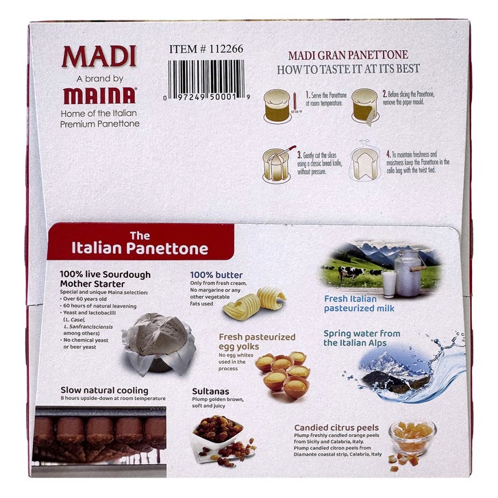 Madi Gran Panettone, 2.2 lbs