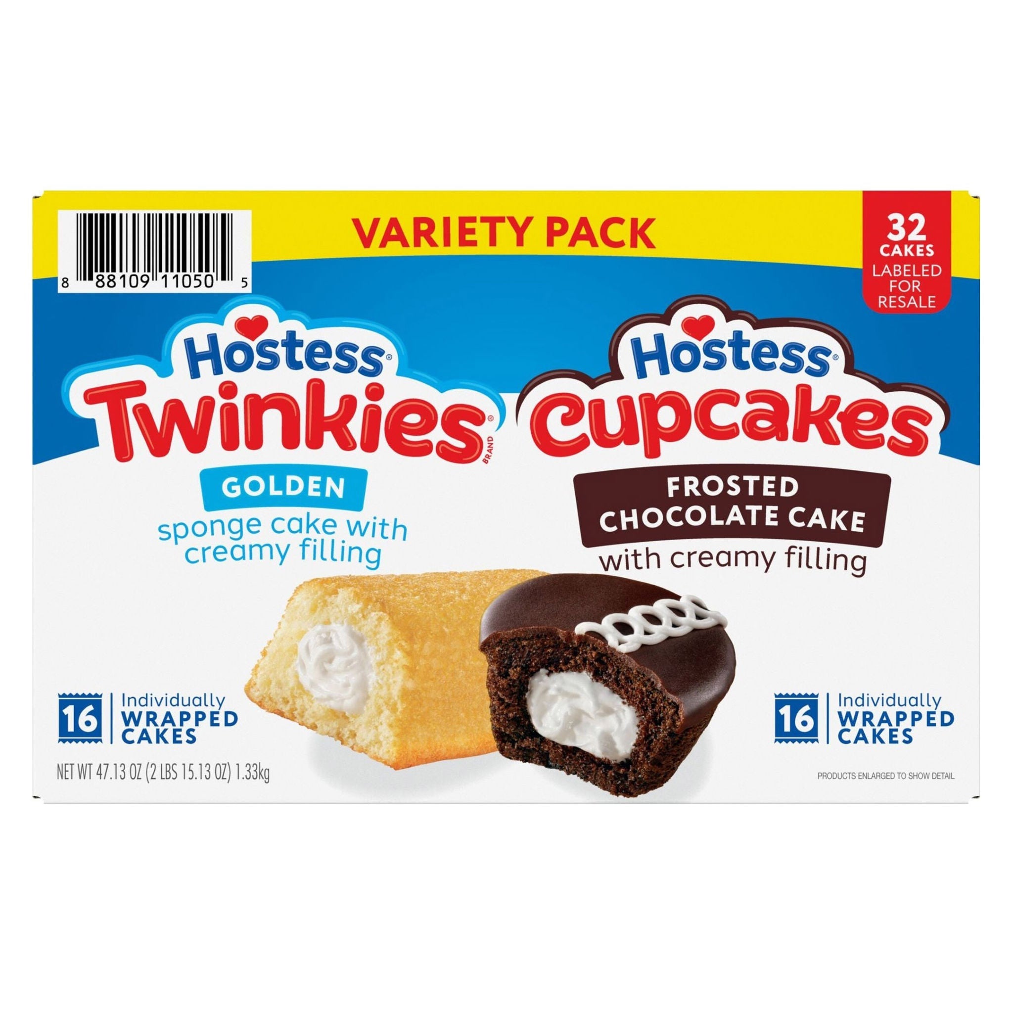 Hostess Cupcakes & Twinkies, 32-count