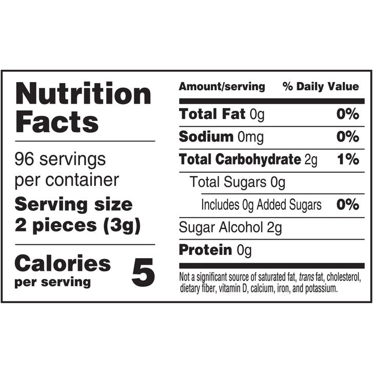 Trident White, Peppermint, 12-count