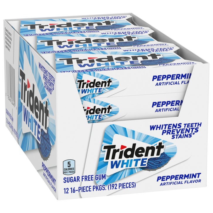 Trident White, Peppermint, 12-count