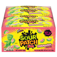 SOUR PATCH KIDS Soft & Chewy Candy, Watermelon, 2 oz, 24 ct