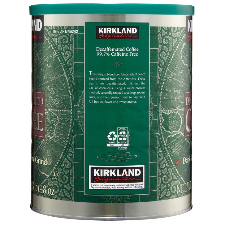 Kirkland Signature Decaffeinated Coffee, Dark Roast, 3 lbs