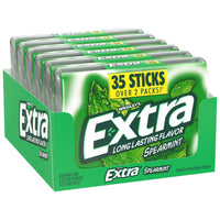 Extra Sugar Free Chewing Gum, Spearmint, Mega Pack, 35 Sticks, 6-count