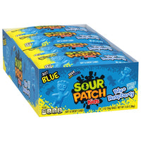 Sour Patch Kids Soft and Chewy Candy, Blue Raspberry, 2 oz, 24-count