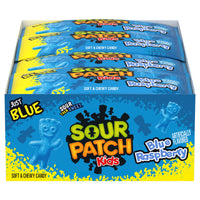 Sour Patch Kids Soft and Chewy Candy, Blue Raspberry, 2 oz, 24-count