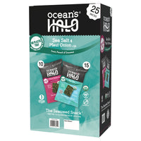 Ocean's Halo Organic Seaweed Snack, Maui Onion & Sea Salt, 0.14 oz, 25 ct