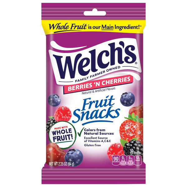 Welch's Fruit Snacks, Variety Pack, 2.25 oz, 20 ct