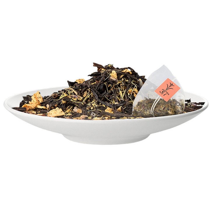 Brook 37 Curated Indulgence Tea Gift Collection, 4 Tins, 80 Total Plant Based Pyramid Bags