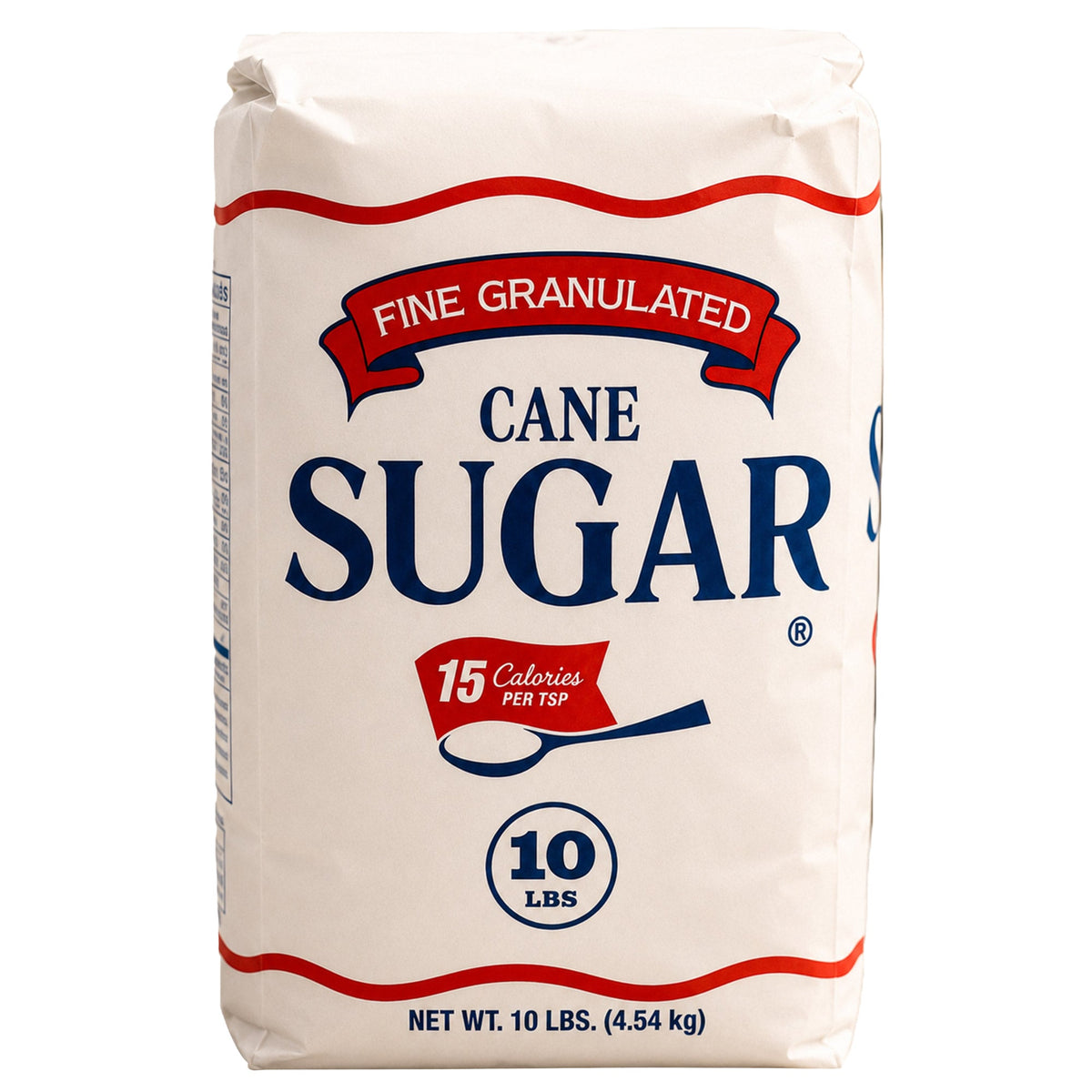 Cane Sugar, Fine Granulated, 10 lbs