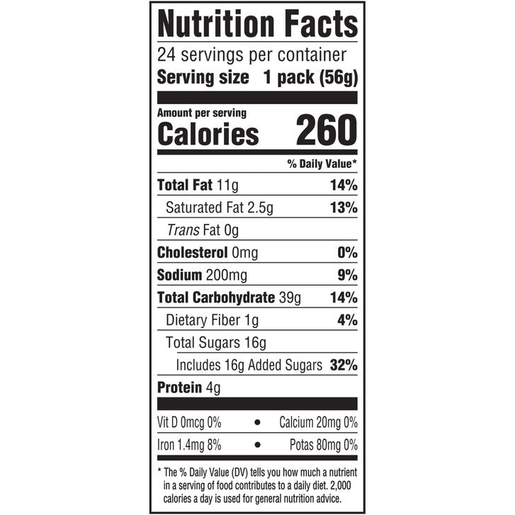 Nutter Butter Sandwich Cookies, 1.9 oz, 24-count