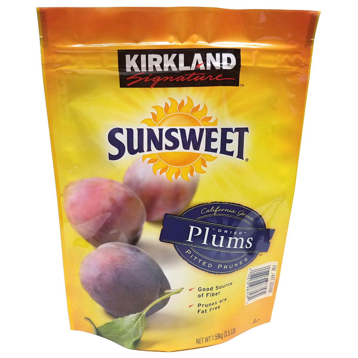 Kirkland Signature, Sunsweet Whole Dried Plums, 3.5 lbs
