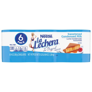 Nestlé La Lechera Sweetened Condensed Milk, 14 oz, 6 ct