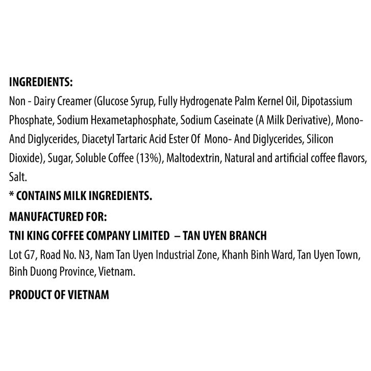 TNI King Coffee 3-in-1 Instant Coffeemix Sticks, Medium, 0.56 oz, 120-count