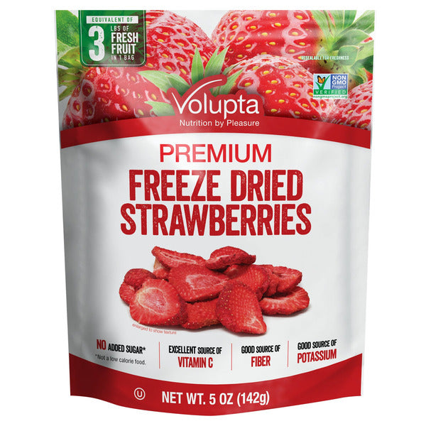 Volupta Premium Freeze Dried Strawberries, 5 oz